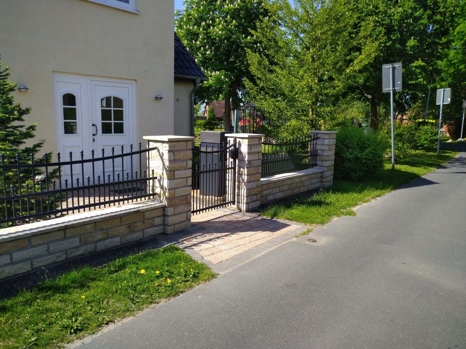 Gartenzaun Gartenmauer